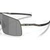 Mascherina da sole Oakley 6013 601301 colore gunmetal opaco