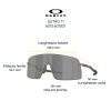 Misure Oakley 6013 601301 colore gunmetal opaco